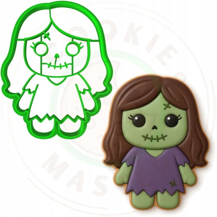 FOREMKA Wykrawacz Wykrojnik do Pierników na HALLOWEEN - Zombie Girl 8cm
