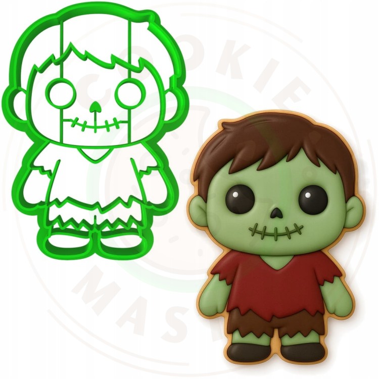 FOREMKA Wykrawacz Wykrojnik do Pierników na HALLOWEEN Potwór Zombie Boy 8cm