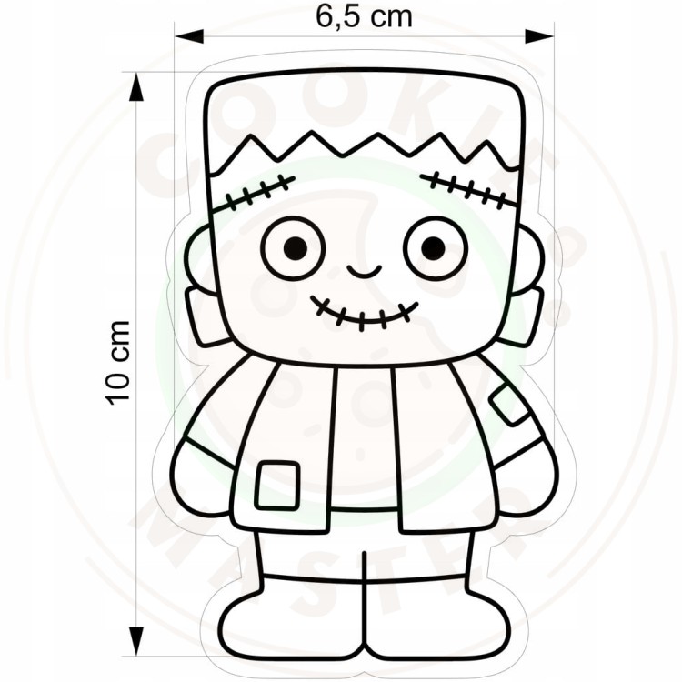 FOREMKA Wykrawacz do Pierników na HALLOWEEN Potwór Dr. Frankenstein 10cm
