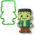 FOREMKA Wykrawacz do Pierników na HALLOWEEN Potwór Dr. Frankenstein 10cm