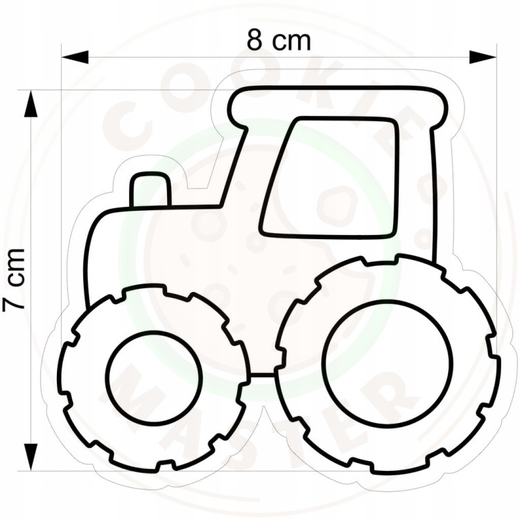 FOREMKA Wykrawacz do Pierników Wieś Samochód Pojazd AUTO Traktor 8cm