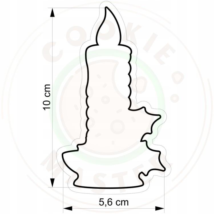FOREMKA ŚWIĄTECZNA Wykrawacz Pierników ŚWIĘTA BOŻE NARODZENIE Świeczka 10cm