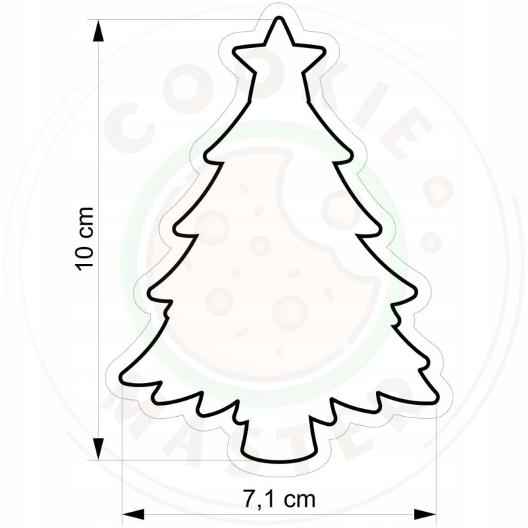 FOREMKA Wykrawacz Pierników ŚWIĄTECZNA ŚWIĘTA BOŻE NARODZENIE Choinka 10cm