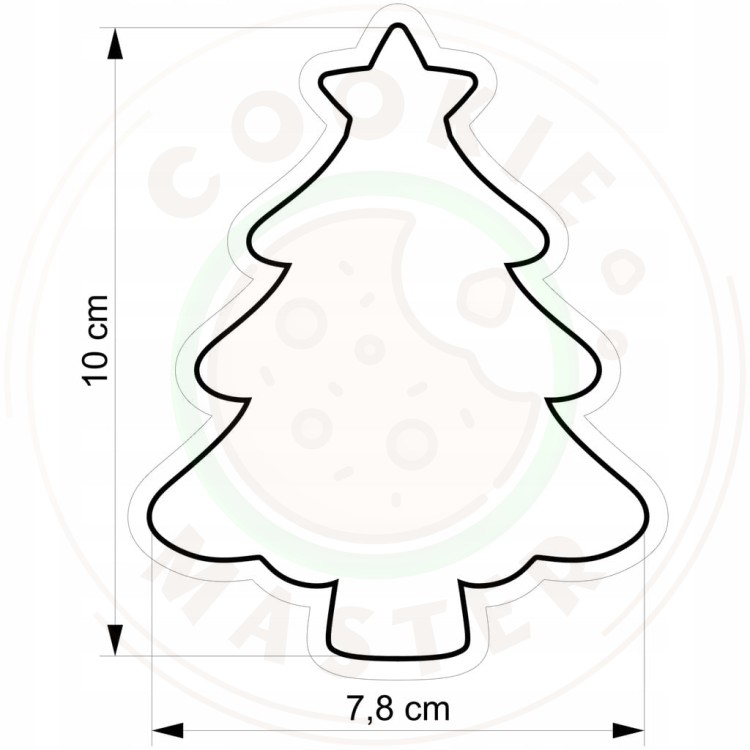 FOREMKA Wykrawacz Pierników ŚWIĄTECZNA ŚWIĘTA BOŻE NARODZENIE Choinka 10cm