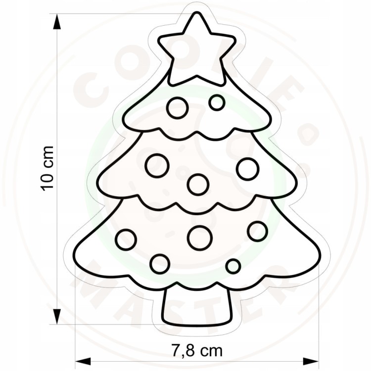 FOREMKA Wykrawacz Pierników ŚWIĄTECZNA ŚWIĘTA BOŻE NARODZENIE Choinka 10cm