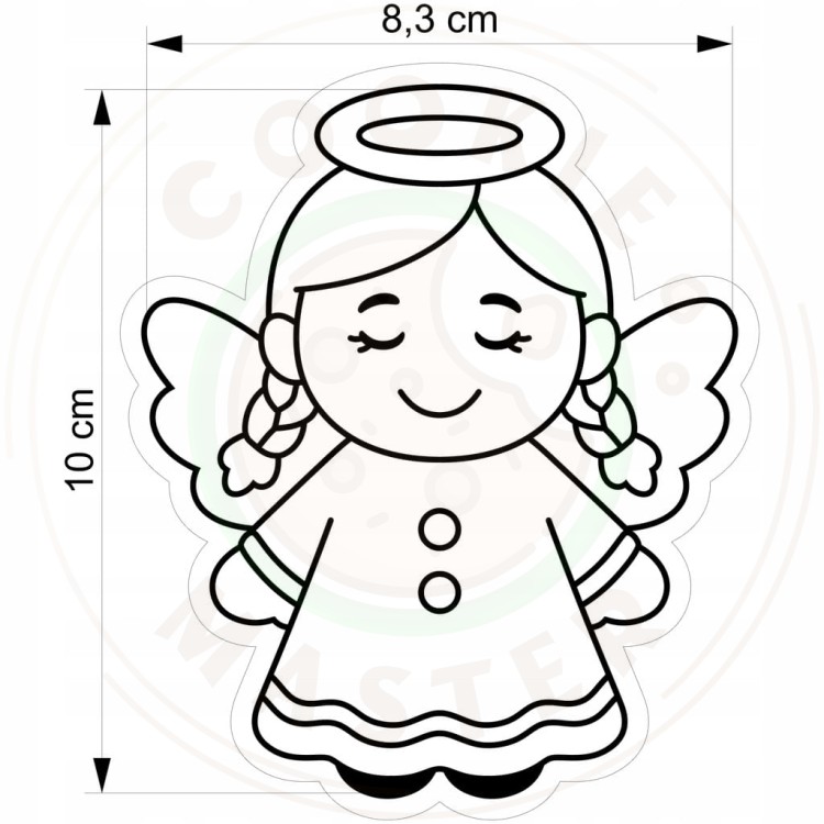 FOREMKA ŚWIĄTECZNA Wykrawacz Pierników ŚWIĘTA BOŻE NARODZENIE Aniołek 10cm