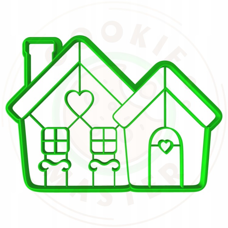 FOREMKA do Pierników ŚWIĄTECZNA na ŚWIĘTA BOŻE NARODZENIE Domek Chatka 12cm