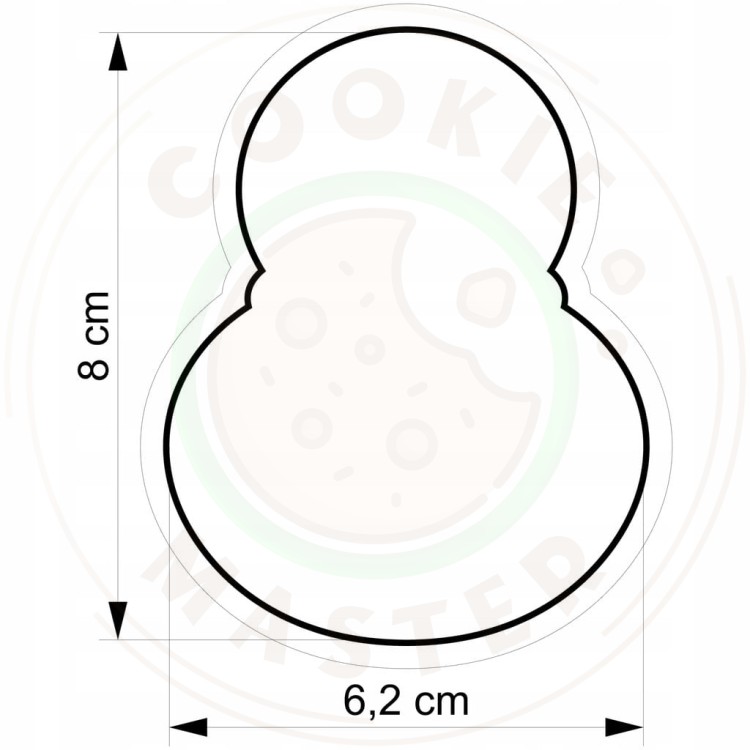 FOREMKA ŚWIĄTECZNA do Pierników na ŚWIĘTA BOŻE NARODZENIE Pan Bałwanek 8cm