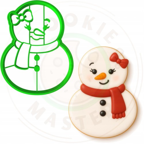 FOREMKA ŚWIĄTECZNA do Pierników na ŚWIĘTA BOŻE NARODZENIE Pani Bałwanek 8cm