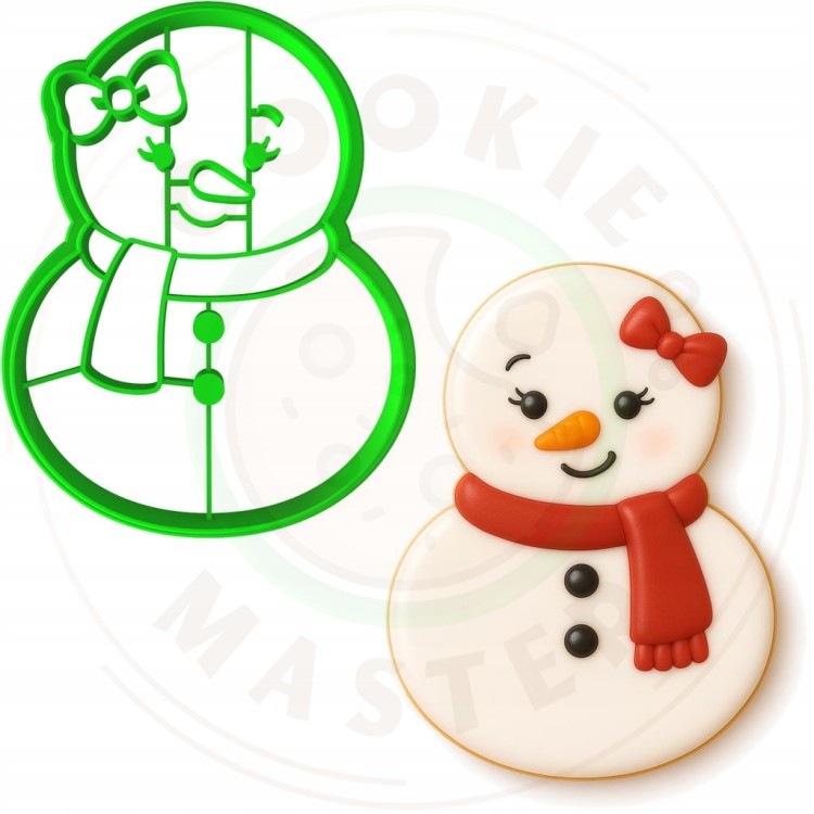 FOREMKA ŚWIĄTECZNA do Pierników na ŚWIĘTA BOŻE NARODZENIE Pani Bałwanek 8cm