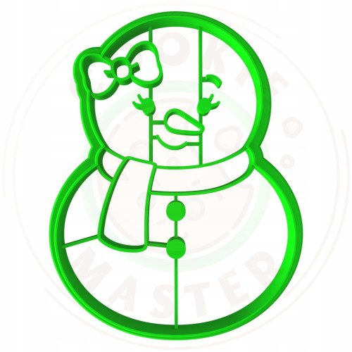 FOREMKA ŚWIĄTECZNA do Pierników na ŚWIĘTA BOŻE NARODZENIE Pani Bałwanek 8cm