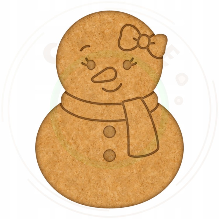 FOREMKA ŚWIĄTECZNA do Pierników na ŚWIĘTA BOŻE NARODZENIE Pani Bałwanek 8cm