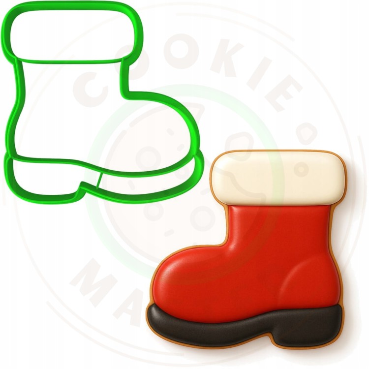 FOREMKA ŚWIĄTECZNA do Pierników na ŚWIĘTA BOŻE NARODZENIE But Mikołaja 8cm