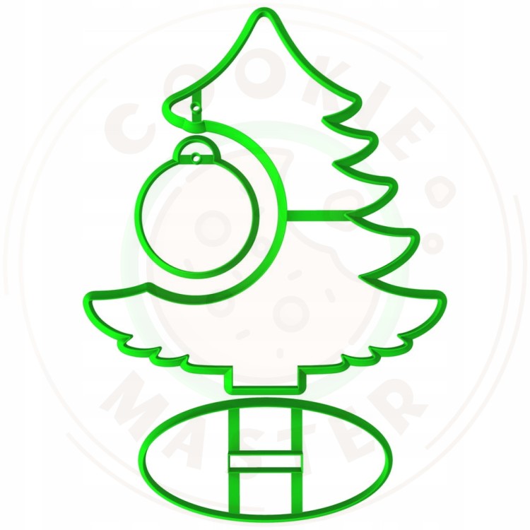 FOREMKA ŚWIĄTECZNA na ŚWIĘTA BOŻE NARODZENIE ZESTAW CHOINKA Z BOMBKĄ 20cm