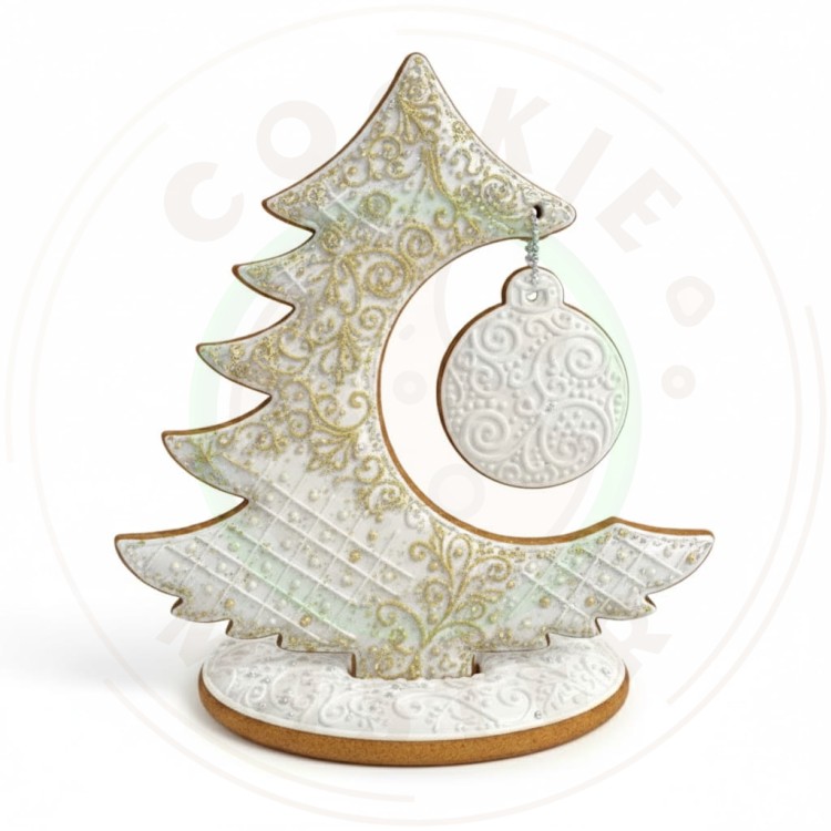 FOREMKA ŚWIĄTECZNA na ŚWIĘTA BOŻE NARODZENIE ZESTAW CHOINKA Z BOMBKĄ 20cm