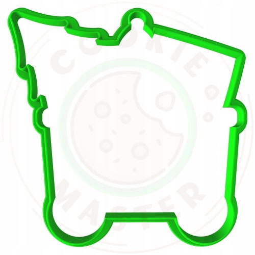 FOREMKA ŚWIĄTECZNA na ŚWIĘTA BOŻE NARODZENIE POCIĄG CIUCHCIA WAGONIK 9cm