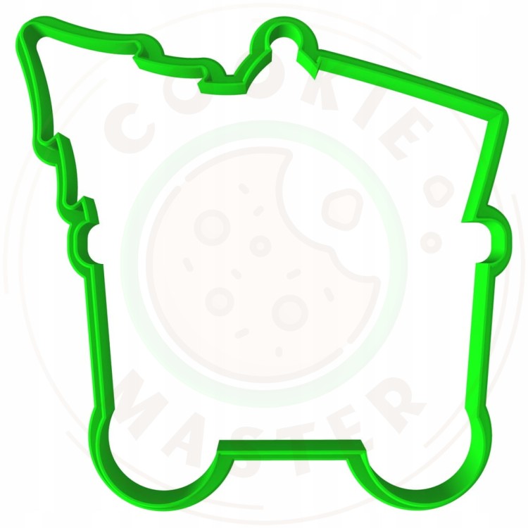 FOREMKA ŚWIĄTECZNA na ŚWIĘTA BOŻE NARODZENIE POCIĄG CIUCHCIA WAGONIK 9cm