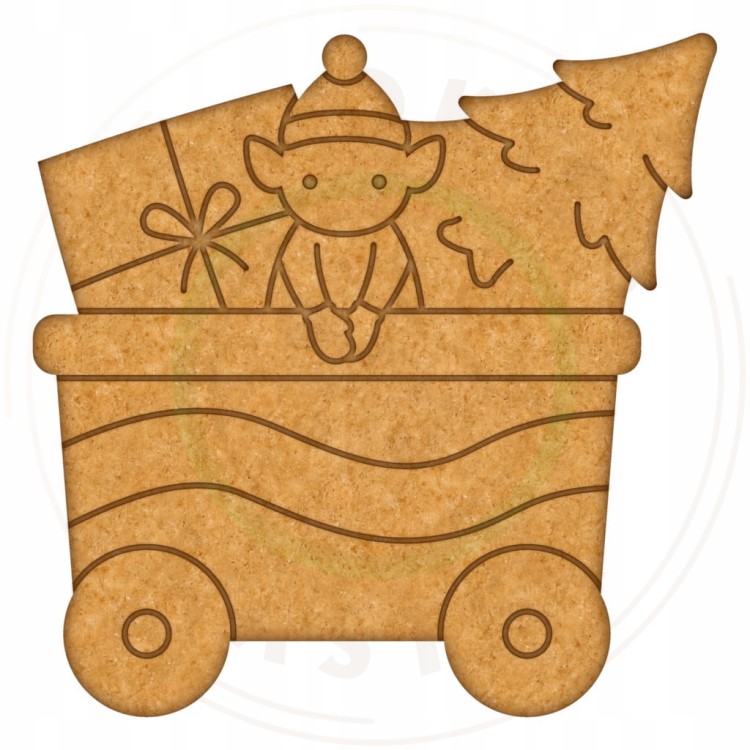 FOREMKA ŚWIĄTECZNA na ŚWIĘTA BOŻE NARODZENIE POCIĄG CIUCHCIA WAGONIK 9cm