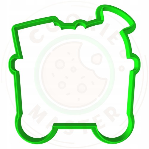 FOREMKA ŚWIĄTECZNA na ŚWIĘTA BOŻE NARODZENIE POCIĄG CIUCHCIA WAGONIK 8,5cm