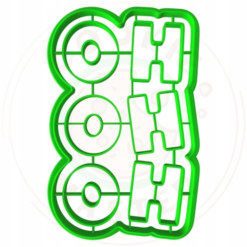 FOREMKA do Pierników ŚWIĄTECZNA ŚWIĘTA BOŻE NARODZENIE Napis HO HO HO 10cm