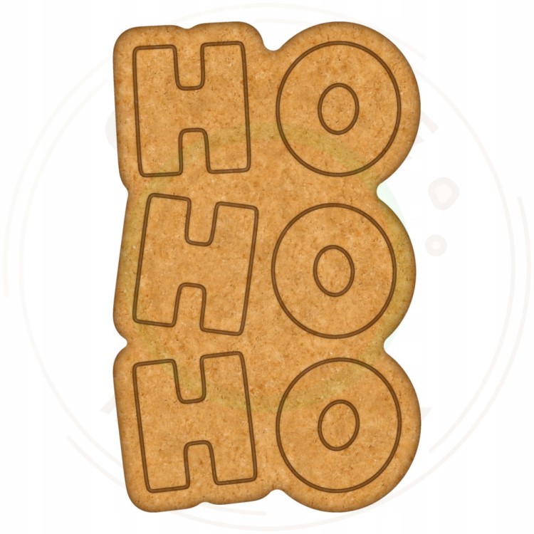 FOREMKA do Pierników ŚWIĄTECZNA ŚWIĘTA BOŻE NARODZENIE Napis HO HO HO 10cm