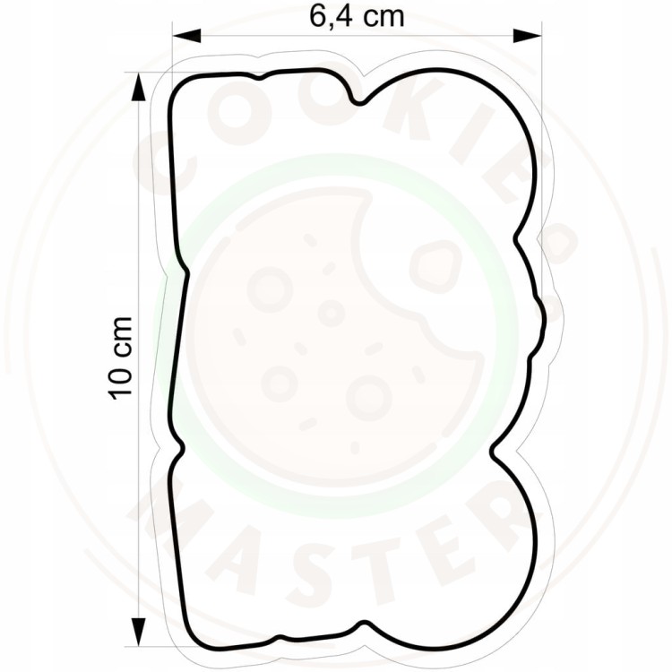 FOREMKA do Pierników ŚWIĄTECZNA ŚWIĘTA BOŻE NARODZENIE Napis HO HO HO 10cm