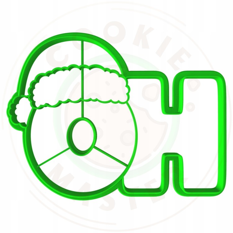 FOREMKA do Pierników ŚWIĄTECZNA na ŚWIĘTA BOŻE NARODZENIE Napis HO HO 10cm