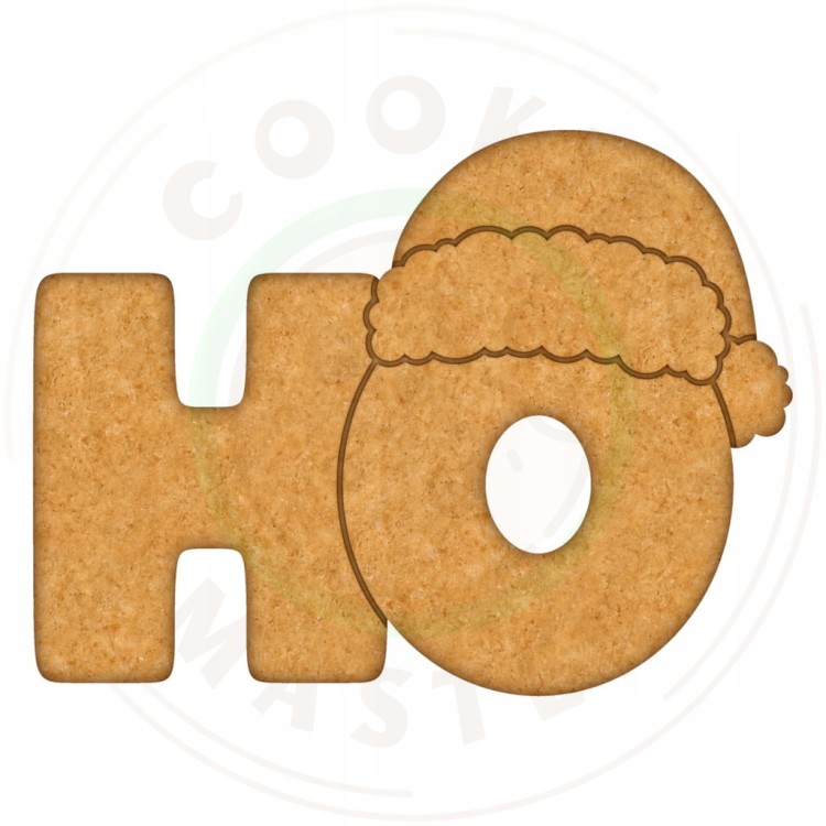 FOREMKA do Pierników ŚWIĄTECZNA na ŚWIĘTA BOŻE NARODZENIE Napis HO HO 10cm