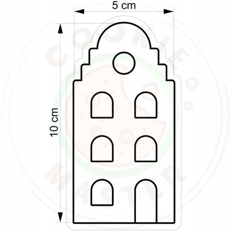 FOREMKA ŚWIĄTECZNA do Pierników ŚWIĘTA BOŻE NARODZENIE Blok KAMIENICA 10cm