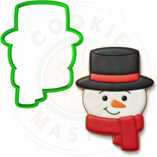 FOREMKA ŚWIĄTECZNA Pierników ŚWIĘTA BOŻE NARODZENIE Bałwan z Szalikiem 10cm