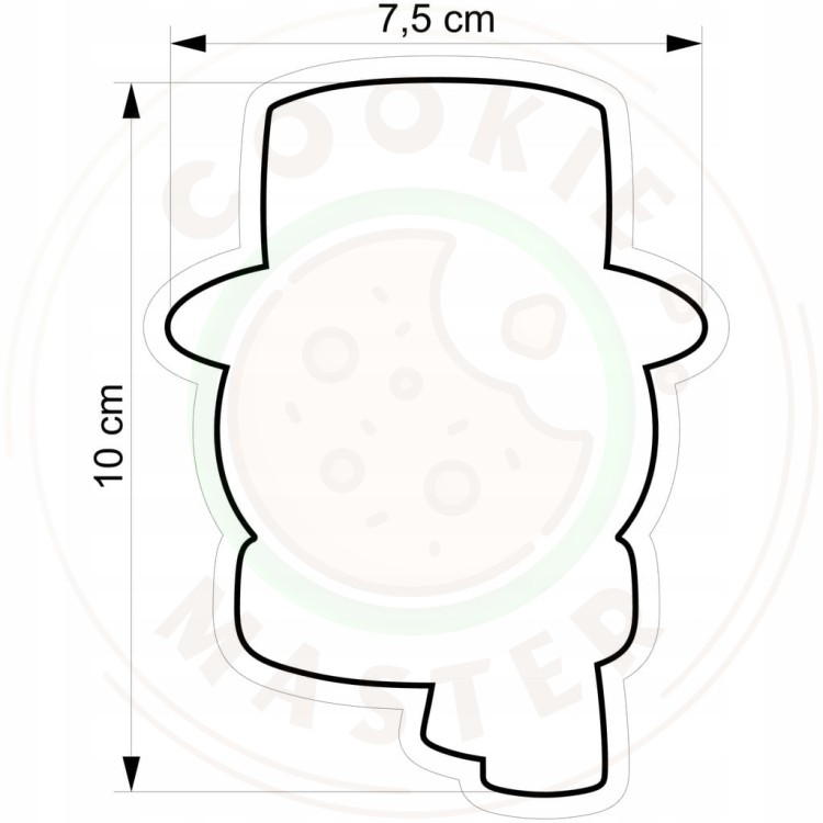 FOREMKA ŚWIĄTECZNA Pierników ŚWIĘTA BOŻE NARODZENIE Bałwan z Szalikiem 10cm