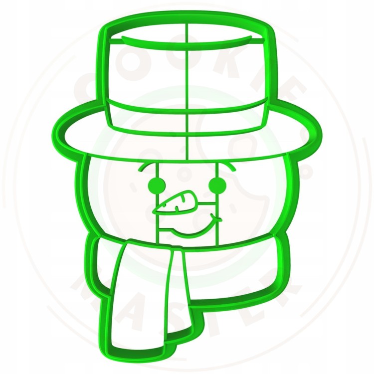 FOREMKA ŚWIĄTECZNA Pierników ŚWIĘTA BOŻE NARODZENIE Bałwan z Szalikiem 10cm