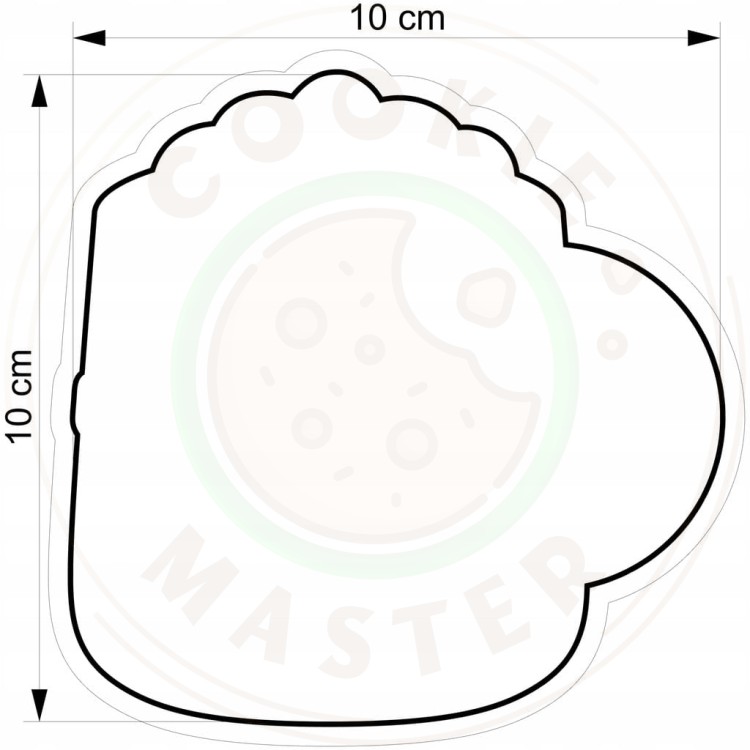 FOREMKA ŚWIĄTECZNA Wykrawacz Pierników ŚWIĘTA BOŻE NARODZENIE Kubek 10cm