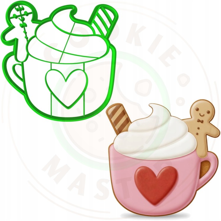 FOREMKA ŚWIĄTECZNA Wykrawacz Pierników ŚWIĘTA BOŻE NARODZENIE Kubek 10cm