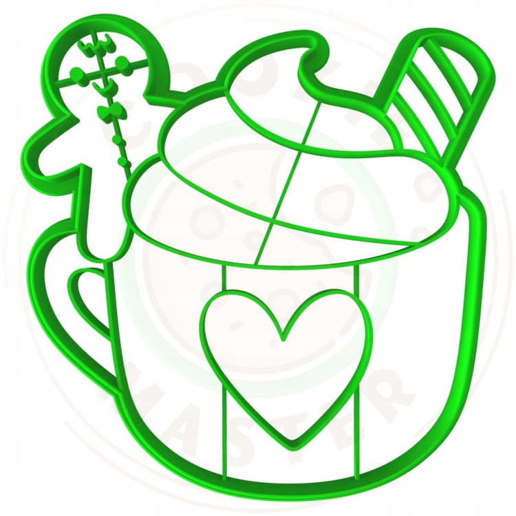 FOREMKA ŚWIĄTECZNA Wykrawacz Pierników ŚWIĘTA BOŻE NARODZENIE Kubek 10cm