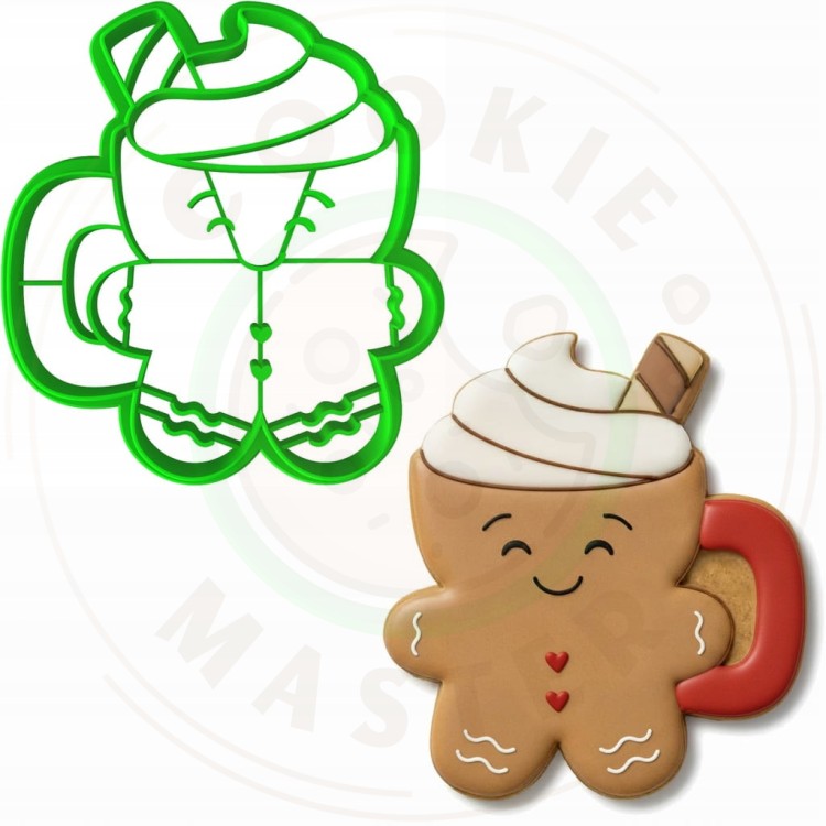 FOREMKA ŚWIĄTECZNA do Pierników na ŚWIĘTA BOŻE NARODZENIE Kubek Ludzik 8cm