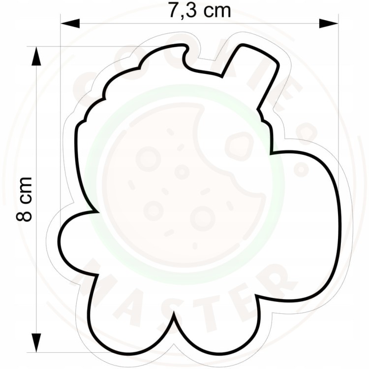 FOREMKA ŚWIĄTECZNA do Pierników na ŚWIĘTA BOŻE NARODZENIE Kubek Ludzik 8cm