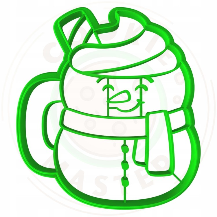 FOREMKA ŚWIĄTECZNA do Pierników na ŚWIĘTA BOŻE NARODZENIE Kubek BAŁWAN 8cm