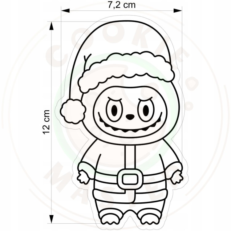 FOREMKA ŚWIĄTECZNA Pierników na ŚWIĘTA BOŻE NARODZENIE Potworek LABUBU 12cm