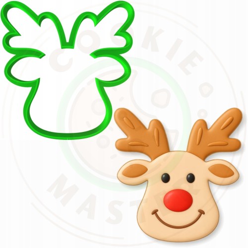 FOREMKA ŚWIĄTECZNA Wykrawacz Pierników ŚWIĘTA BOŻE NARODZENIE Renifer 8cm