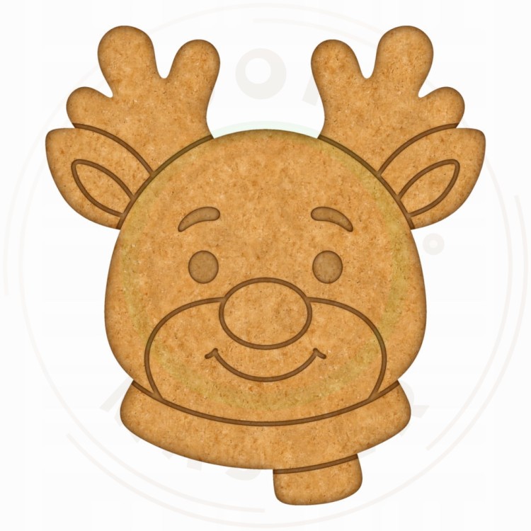 FOREMKA ŚWIĄTECZNA do Pierników na ŚWIĘTA BOŻE NARODZENIE Pan Renifer 8cm