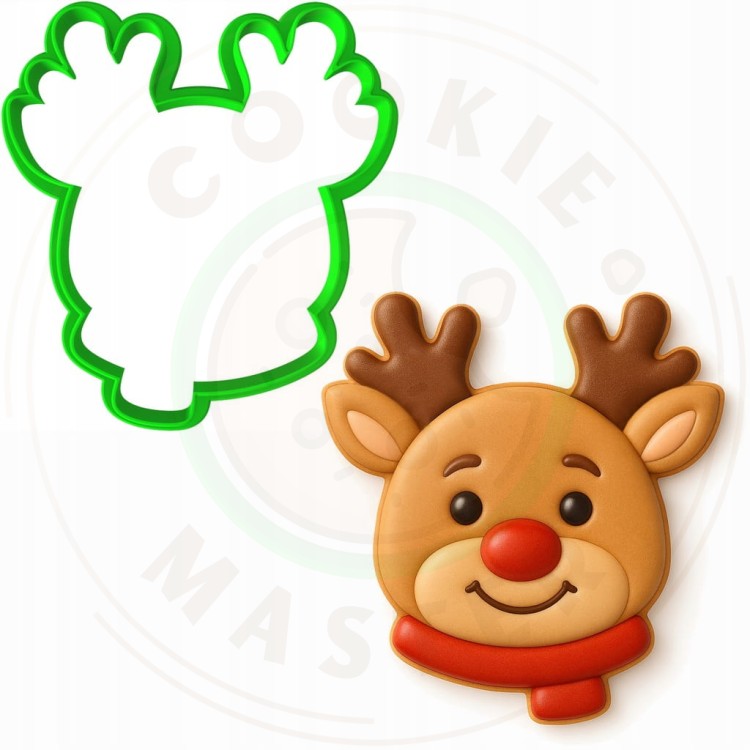 FOREMKA ŚWIĄTECZNA do Pierników na ŚWIĘTA BOŻE NARODZENIE Pan Renifer 8cm