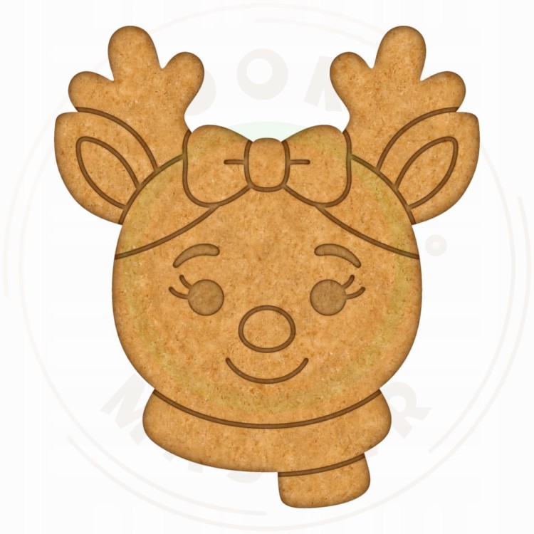 FOREMKA ŚWIĄTECZNA do Pierników na ŚWIĘTA BOŻE NARODZENIE Pani Renifer 8cm