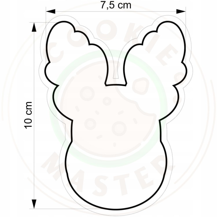 FOREMKA ŚWIĄTECZNA do Pierników na ŚWIĘTA BOŻE NARODZENIE Renifer 10cm