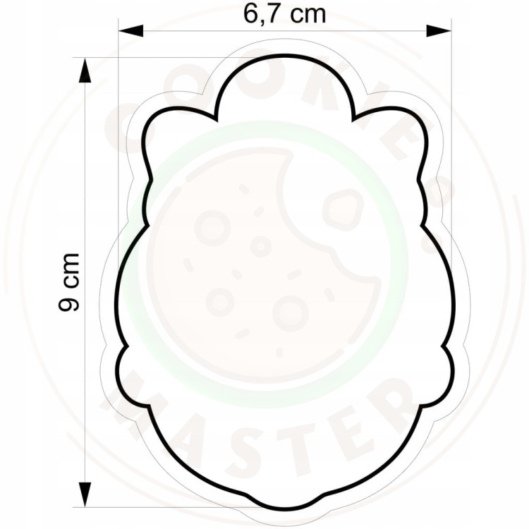 FOREMKA ŚWIĄTECZNA BOŻE NARODZENIE DZIEŃ BABCI Pani Mikołajowa BABCIA 9cm