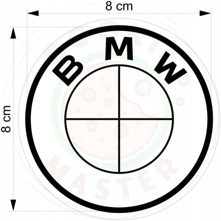 FOREMKA Wykrawacz do Pierników Ciasteczek Auto Samochód Znak Logo BMW 8cm