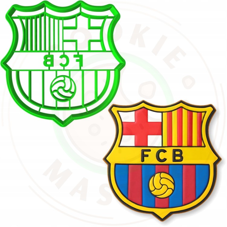 FOREMKA Wykrawacz do Pierników SPORT PIŁKA NOŻNA Znak Logo FC Barcelona 8cm