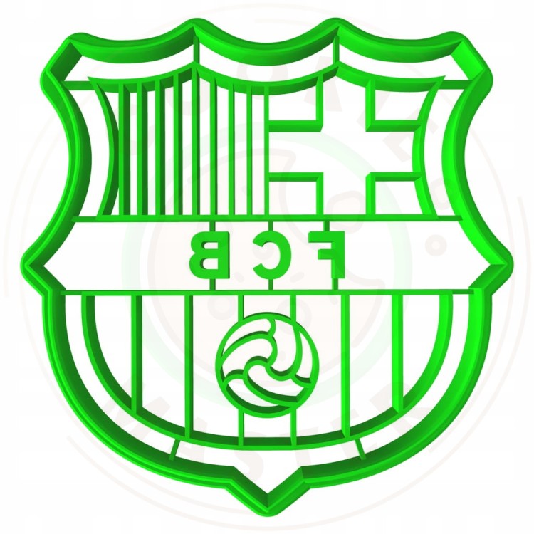 FOREMKA Wykrawacz do Pierników SPORT PIŁKA NOŻNA Znak Logo FC Barcelona 8cm