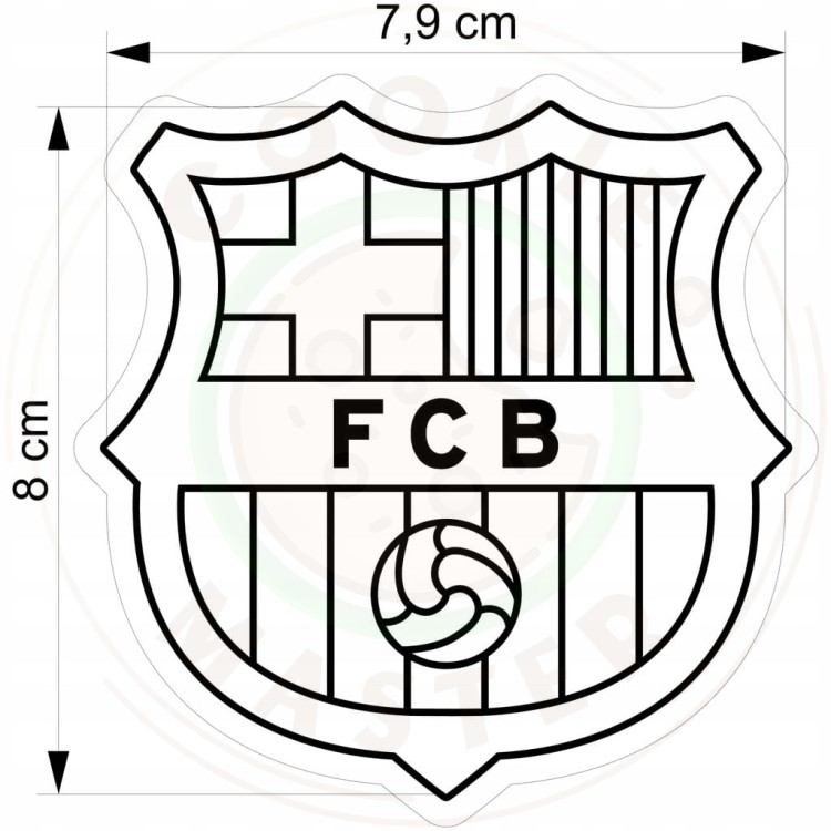 FOREMKA Wykrawacz do Pierników SPORT PIŁKA NOŻNA Znak Logo FC Barcelona 8cm
