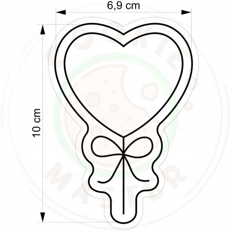 FOREMKA WIELKANOCNA do Pierników na WIELKANOC WALENTYNKI BALON SERCE 10cm